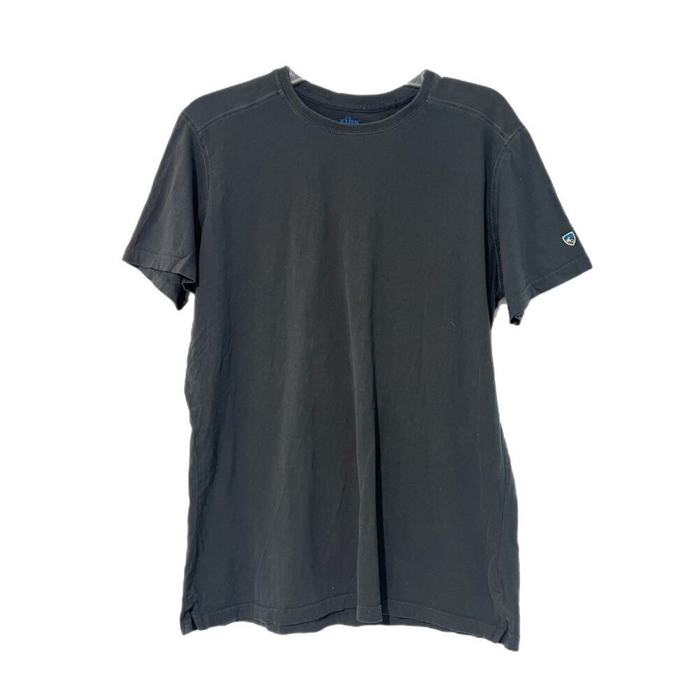 Kuhl Wildfibre Organic Cotton T-Shirt Mens Navy Blue Medium Short Sleeve Shirt